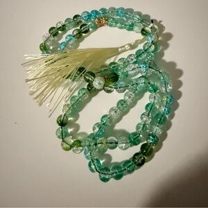 Elegant Green Beaded tasbeeh, 100 beads